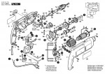 Bosch 0 603 161 703 Psb 680-2 Re Percussion Drill 230 V / Eu Spare Parts